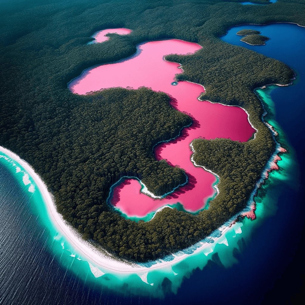rožiniai ežerai pasaulyje